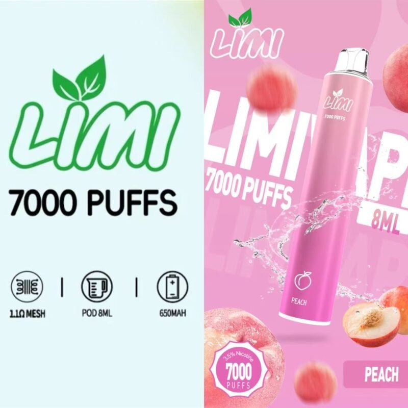 LIMI 7000口拋棄式電子菸|超大容量長效續航・炫彩發光霧化棒 711到付 3 LIMI 7000 2